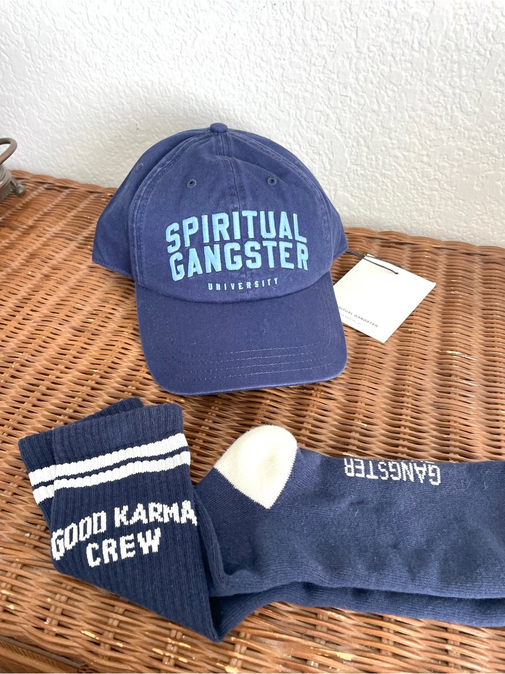 NWT Spiritual Gangster Dad Cap + Karma Club Crew Sock